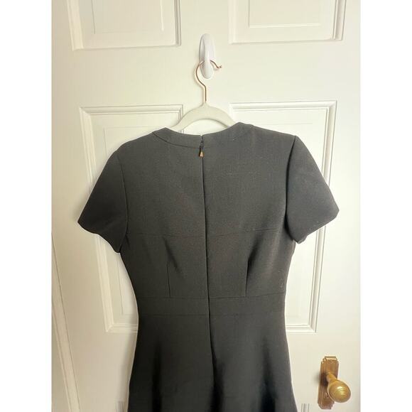 Kate Spade New York Black Jazz Things Up Fit and Flare Crepe Dress Womens 4 Midi - Picture 5 of 13